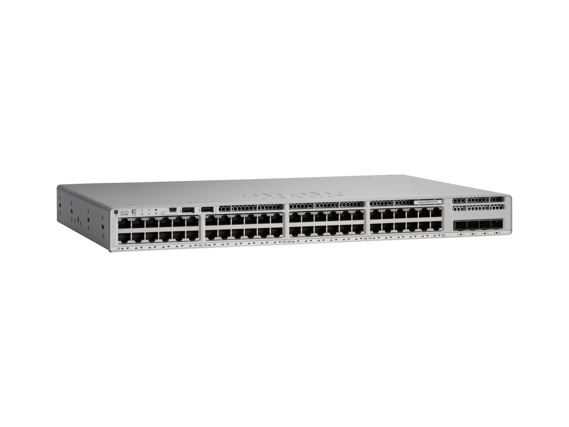 Cisco Catalyst 9200L - Network Advantage - Switch - L3 - 48 x 10/100/1000 + 4 x Gigabit SFP (Uplink) C9200L-48T-4G-A