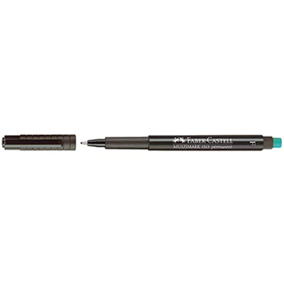 Faber-Castell CD/DVD Marker MULTIMARK 151399 F mit Radierer sw Faber-Castell CD/DVD Marker MULTIMARK 151399 F mit Radierer sw