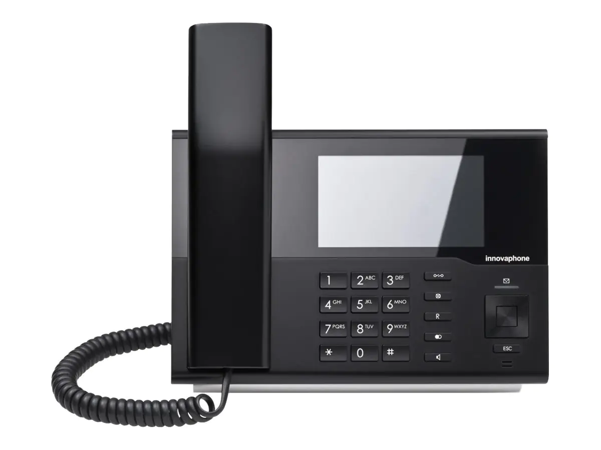 Innovaphone IP232 - VoIP-Telefon - dreiweg Anruffunktion - SIP, SIP v2, H.323 v5 - mehrere Leitungen - Schwarz