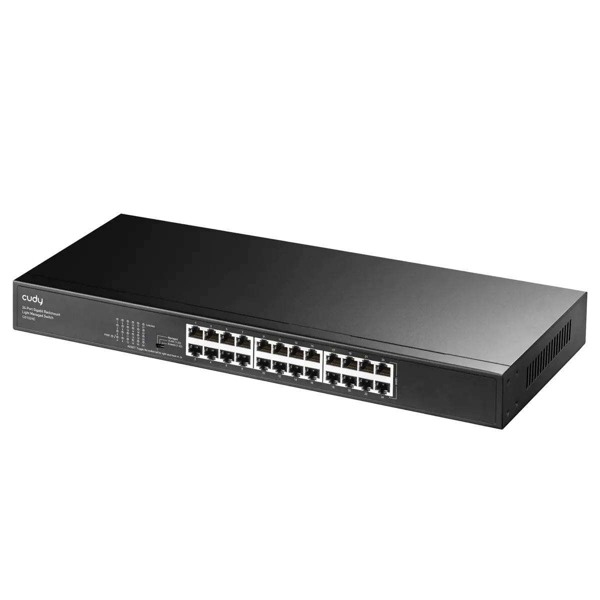 CUDY GS1024E - Switch - Licht - managed - 24 x 10/100/1000