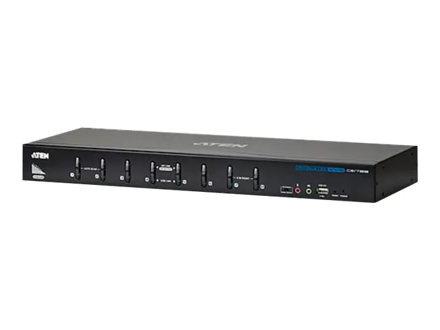 ATEN CS1788 - KVM-/Audio-/USB-Switch - 8 x KVM/Audio/USB - 1 lokaler Benutzer - Desktop, an Rack montierbar