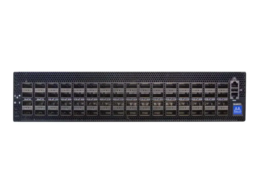 Mellanox Spectrum-3 SN4600C - Switch - L3 - managed - 64 x 100 Gigabit QSFP28 - Luftstrom von hinten nach vorne - an Rack montierbar