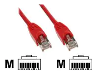 InLine - Patch-Kabel - RJ-45 (M) zu RJ-45 (M) - 50 m - SFTP - CAT 5e - geformt - Rot