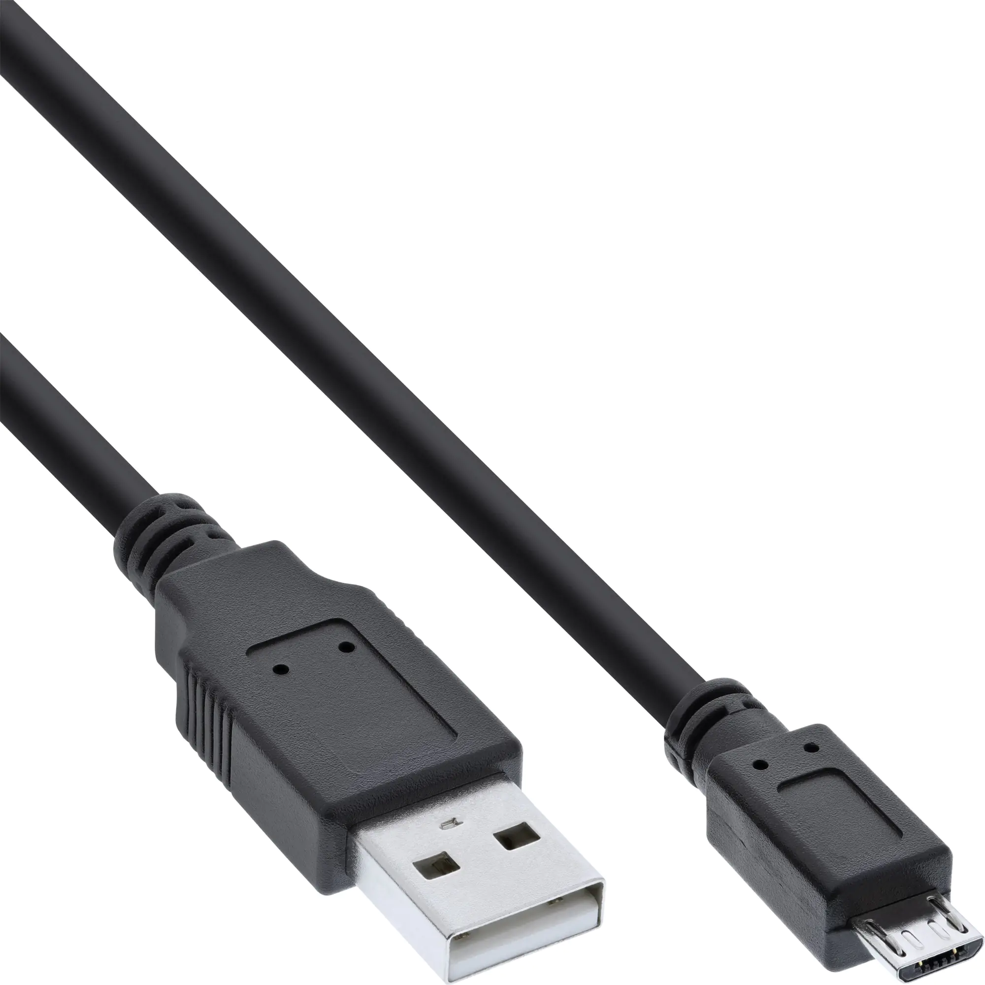 InLine Micro-USB 2.0 Kabel - USB-A Stecker an Micro-B Stecker - schwarz - 2m 31720