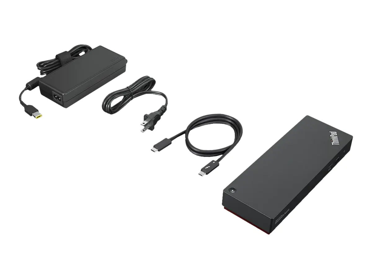 Lenovo ThinkPad Universal Thunderbolt 4 Smart Dock - Dockingstation - Thunderbolt 4 - HDMI, 2 x DP, Thunderbolt - 1GbE - 135 Watt - Campus - Europa - für ThinkPad P16s Gen 1; T15p Gen 2; T16 Gen 1; X1 Extreme Gen 4; X1 Nano Gen 2; X13 Gen 2 Lenovo ThinkPad Universal Thunderbolt 4 Smart Dock - Dockingstation - Thunderbolt 4 - HDMI, 2 x DP, Thunderbolt - 1GbE - 135 Watt - Campus - Europa - für ThinkPad P16s Gen 1; T15p Gen 2; T16 Gen 1; X1 Extreme Gen 4; X1 Nano Gen 2; X13 Gen 2