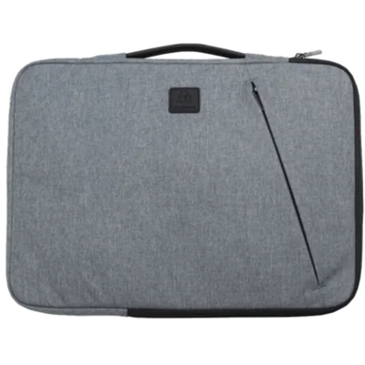 Exacompta Notebookhülle Sleeve 41 x 31 x 2,5 cm (B x H x T) Minifronttasche mit Reißverschluss Polyester, 100 % recycelt business grau
