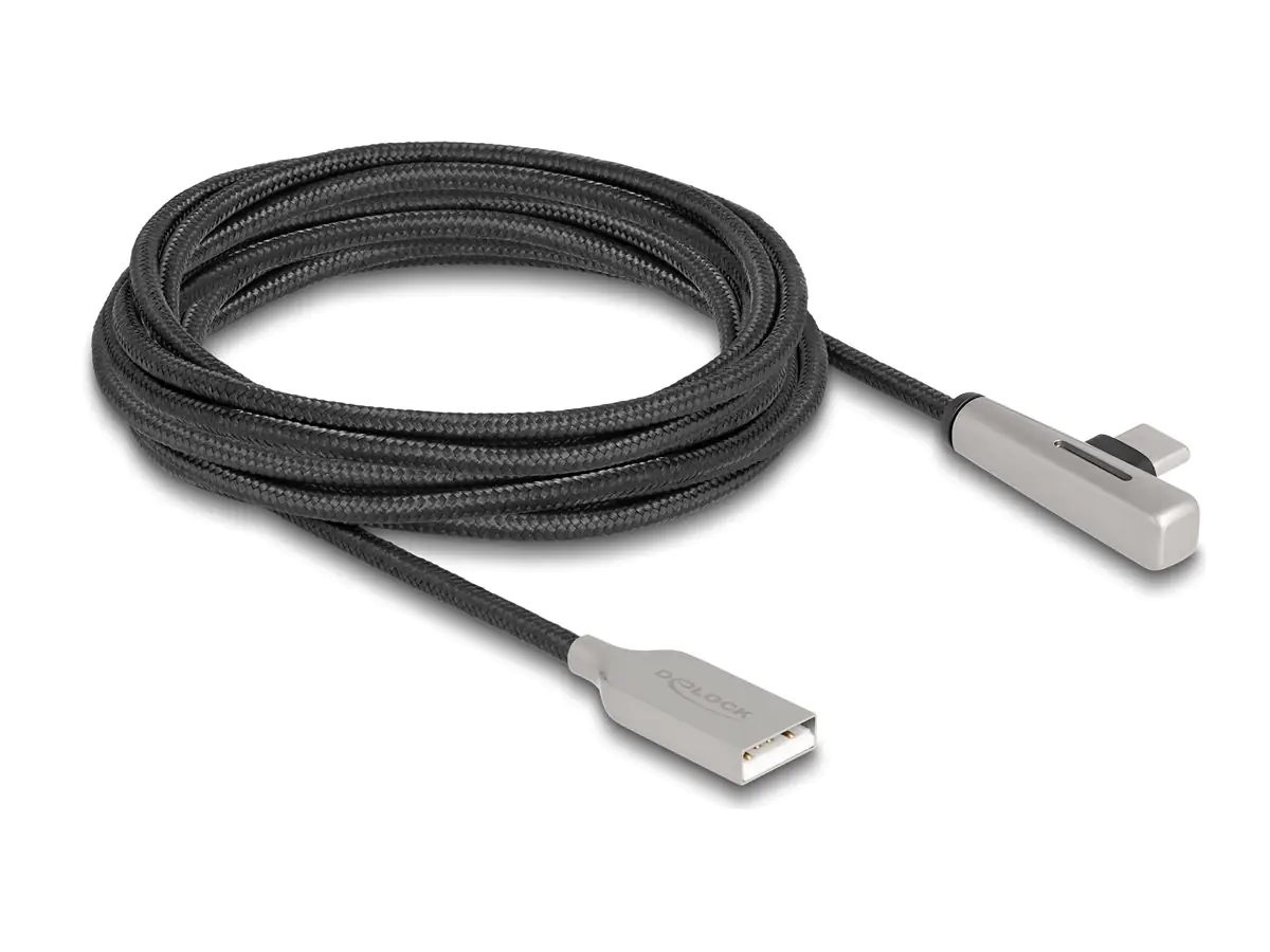 Delock USB-Kabel - USB (M) zu USB-C (M) gewinkelt