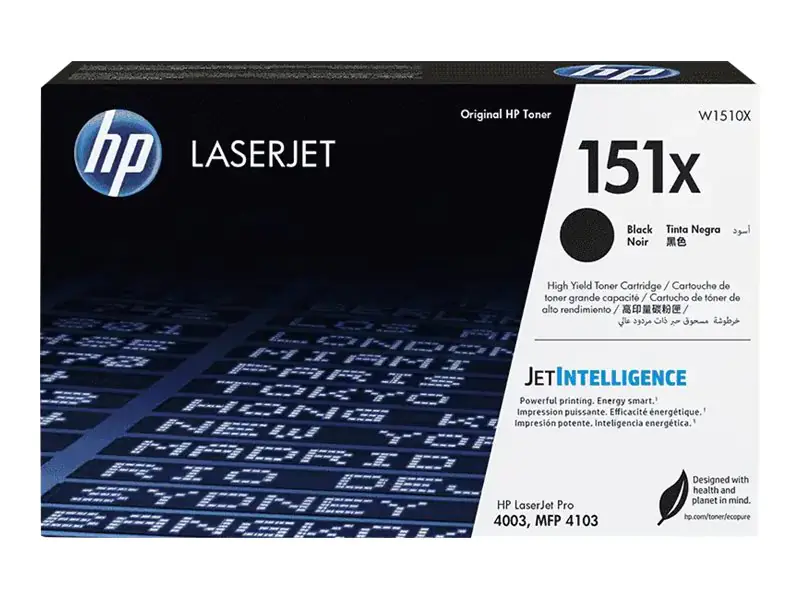 HP 151X - Hohe Ergiebigkeit - Schwarz - original - LaserJet - Tonerpatrone (W1510X) - für LaserJet Pro 4003dn, 4003dw, MFP 4103fdw