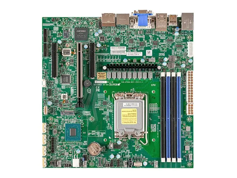 Supermicro X13SAZ-F - Motherboard - micro ATX - LGA1700 Sockel - R680E Chipsatz - USB 3.2 Gen 1,