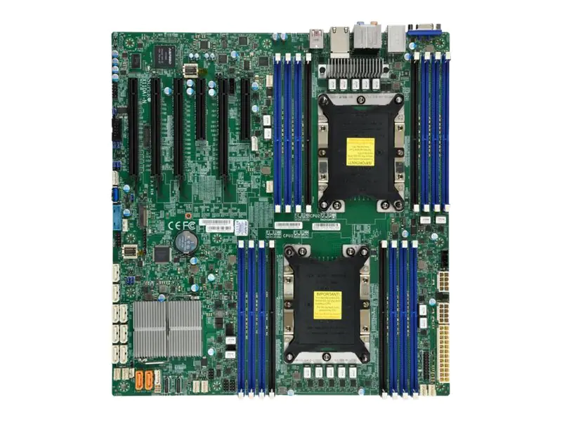 SUPERMICRO X11DAi-N - Motherboard - Erweitertes ATX - Socket P - 2 Unterstützte CPUs - C621 - USB 3.0, USB 3.1, USB-C - 2 x Gigabit LAN - Onboard-Grafik - HD Audio (8-Kanal)