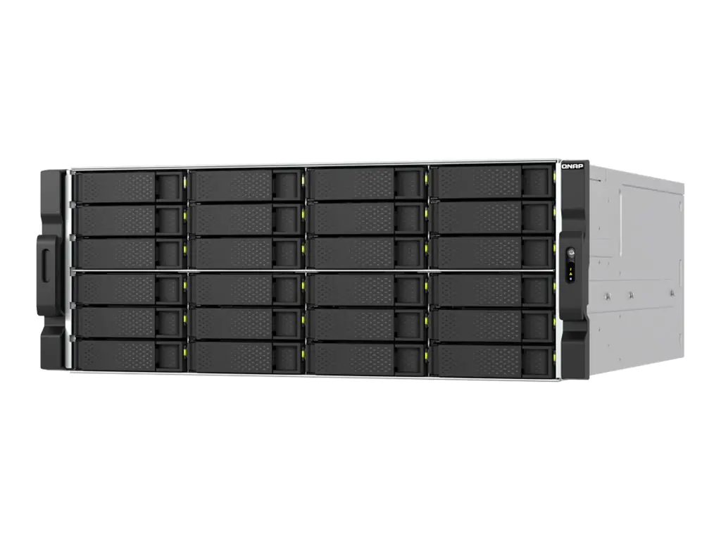 QNAP TS-H2477XU-RP - NAS-Server - 24 Schächte - Rack - einbaufähig - SATA 6Gb/s - RAID 0, 1, 5, 6, 10, 50, 60, JBOD - RAM 32 GB - Gigabit Ethernet / 2.5 Gigabit Ethernet / 10 Gigabit Ethernet - iSCSI Support - 4U