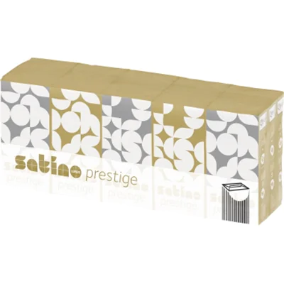 Satino Papiertaschentuch prestige 21 x 21 cm (B x H) 4-lagig 100 % Zellstoff weiß 15 x 10 St./Pack. Satino Papiertaschentuch prestige 21 x 21 cm (B x H) 4-lagig 100 % Zellstoff weiß 15 x 10 St./Pack.