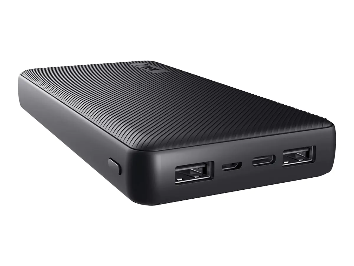 Trust Primo - Powerbank - 20000 mAh - 74 Wh - 15 Watt - 3 A - Fast Charge - 3 Ausgabeanschlussstellen (2 x USB, USB-C) 24676