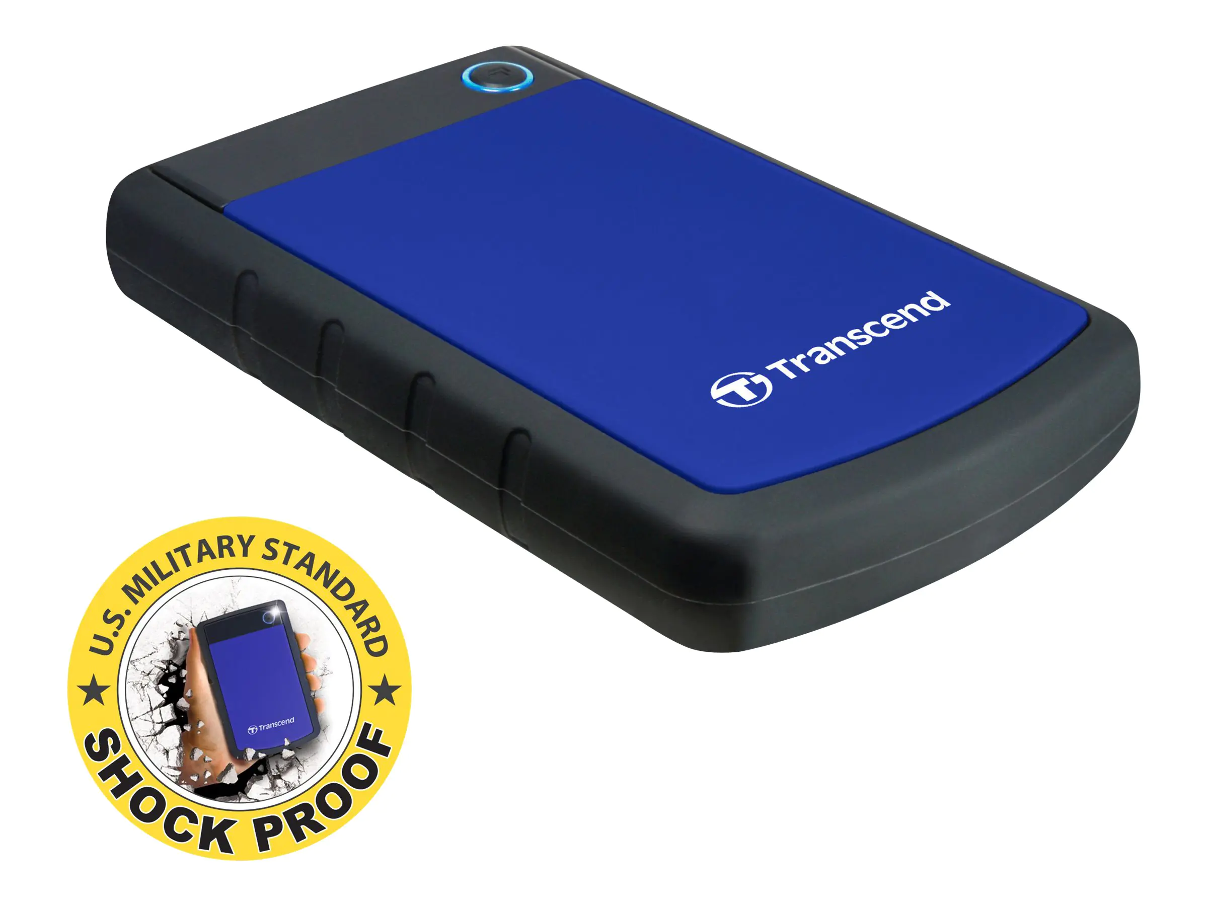 Transcend StoreJet 25H3B - Festplatte - 2 TB - extern (tragbar) - 2.5" (6.4 cm) - USB 3.0