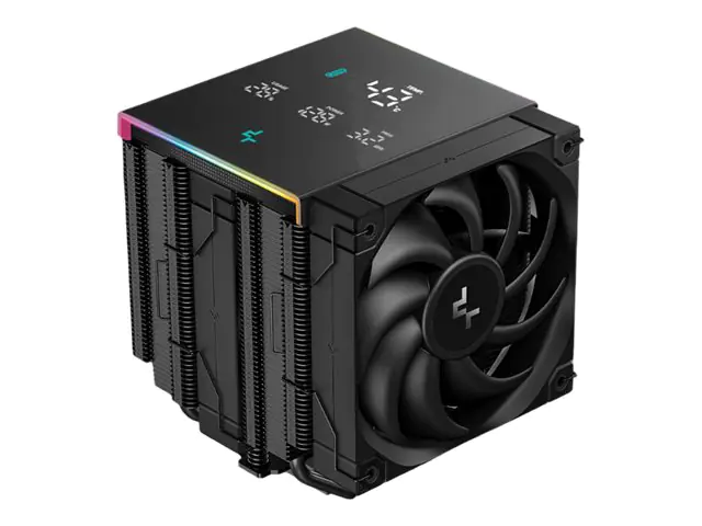 Deepcool AK620 DIGITAL PRO WH Air Cooler Dual Tower FT12 SE FDB Fans Real-Time CPU Status