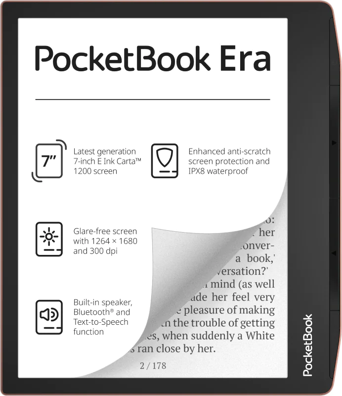 Pocketbook Era Stardust Silver 16GB - E-Book-Reader - PB700-U-16-WW-B Pocketbook Era Stardust Silver 16GB - E-Book-Reader - PB700-U-16-WW-B