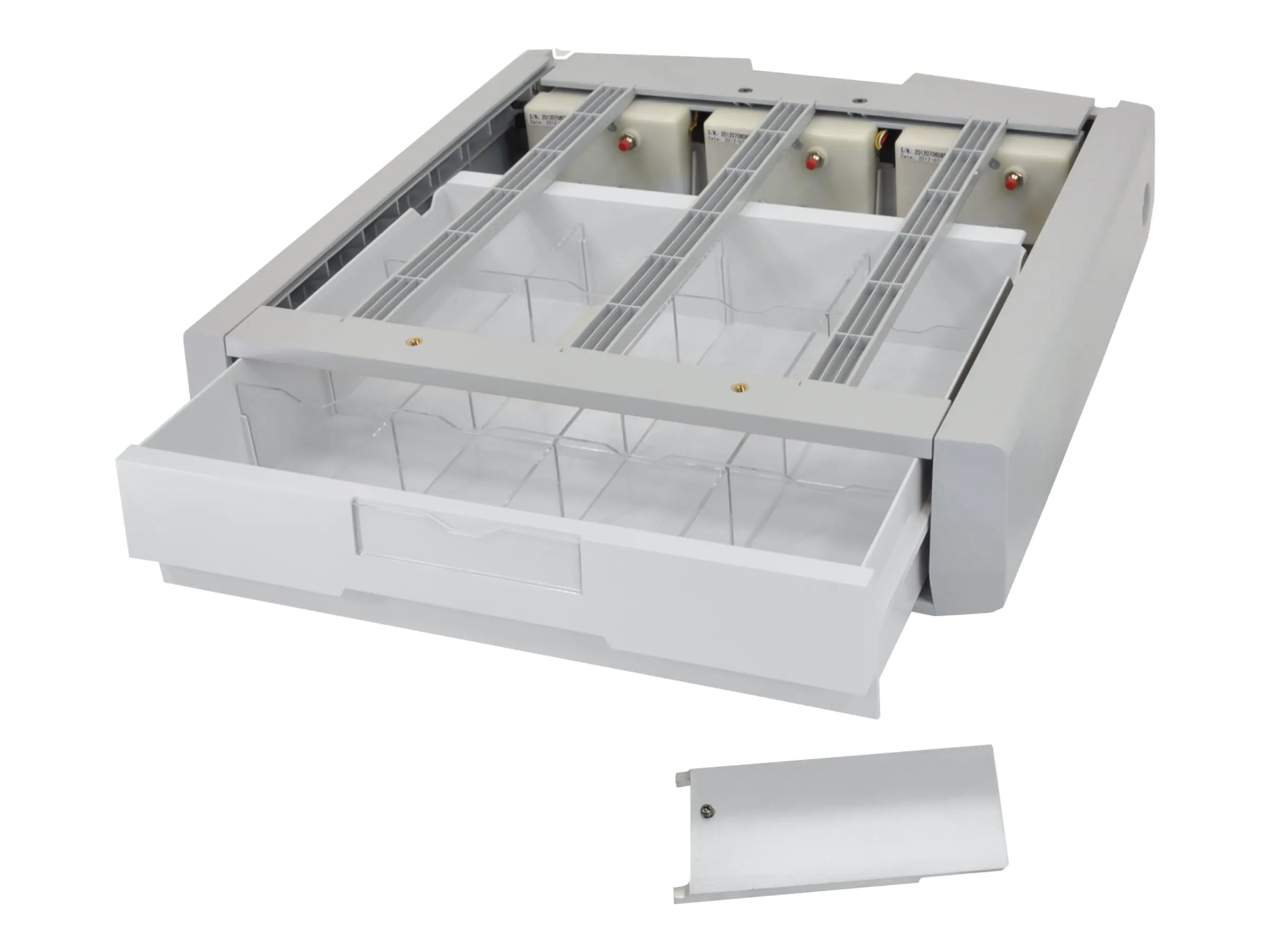 Ergotron Supplemental Storage Drawer, Single - Aufbewahrungsbox - Grau-Weiß - am Wagen montierbar