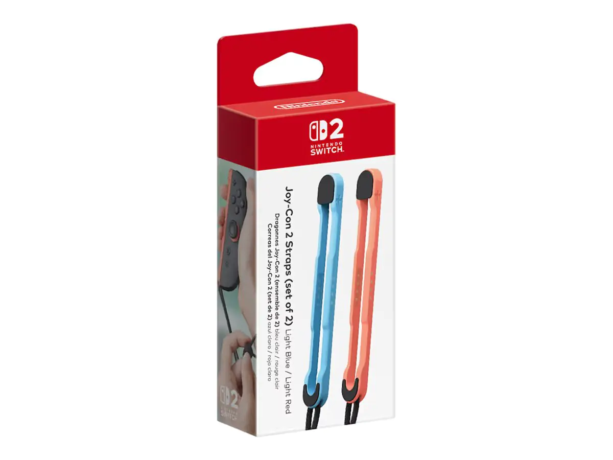Nintendo Joy-Con 2-Handgelenksschlaufen-Paar hellblau/hellrot Swit