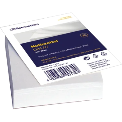 Soennecken Zettelboxeinlage 1147 DIN A7 blanko 200 Bl./Pack. Soennecken Zettelboxeinlage 1147 DIN A7 blanko 200 Bl./Pack.