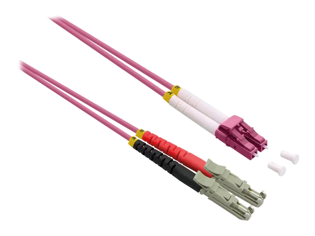 Roline - Patch-Kabel - LSH/UPC Multimode (M) zu LC/UPC Multi-Modus (M) - 1 m - Glasfaser - Duplex - 50/125 Mikrometer - OM4 - halogenfrei - violett Roline - Patch-Kabel - LSH/UPC Multimode (M) zu LC/UPC Multi-Modus (M) - 1 m - Glasfaser - Duplex - 50/125 Mikrometer - OM4 - halogenfrei - violett
