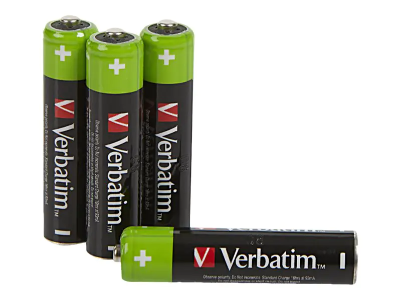 Verbatim Rechargeable battery AAA 4 pack HR03 - Batterie - Micro (AAA) 49514