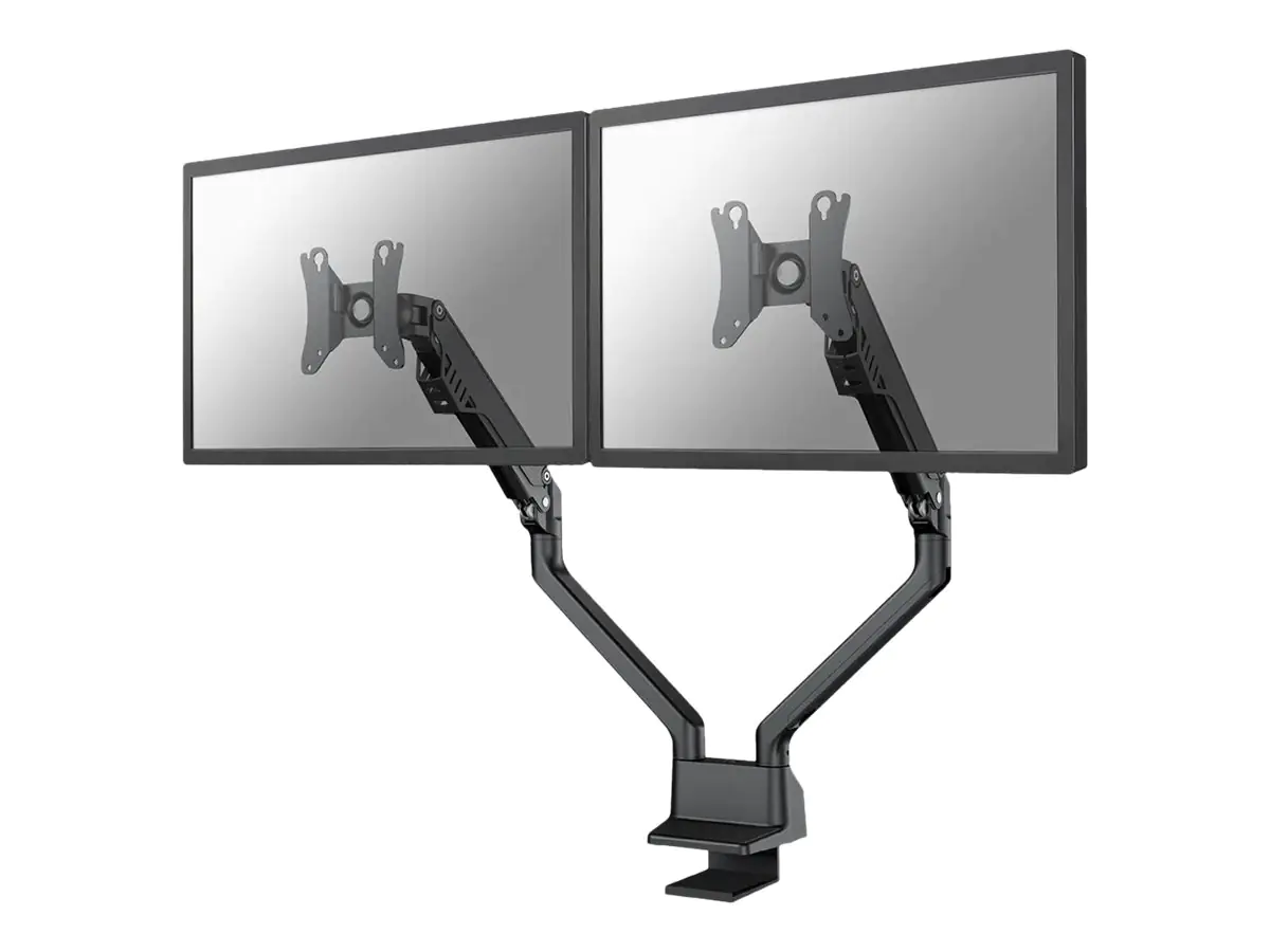 Neomounts FPMA-D750DBLACK2 - Befestigungskit (Tischmontage) - Voll beweglich - für 2 LCD-Displays - Schwarz - Bildschirmgröße: 25.4-81 cm (10"-32") - Klemmmontage, Tülle