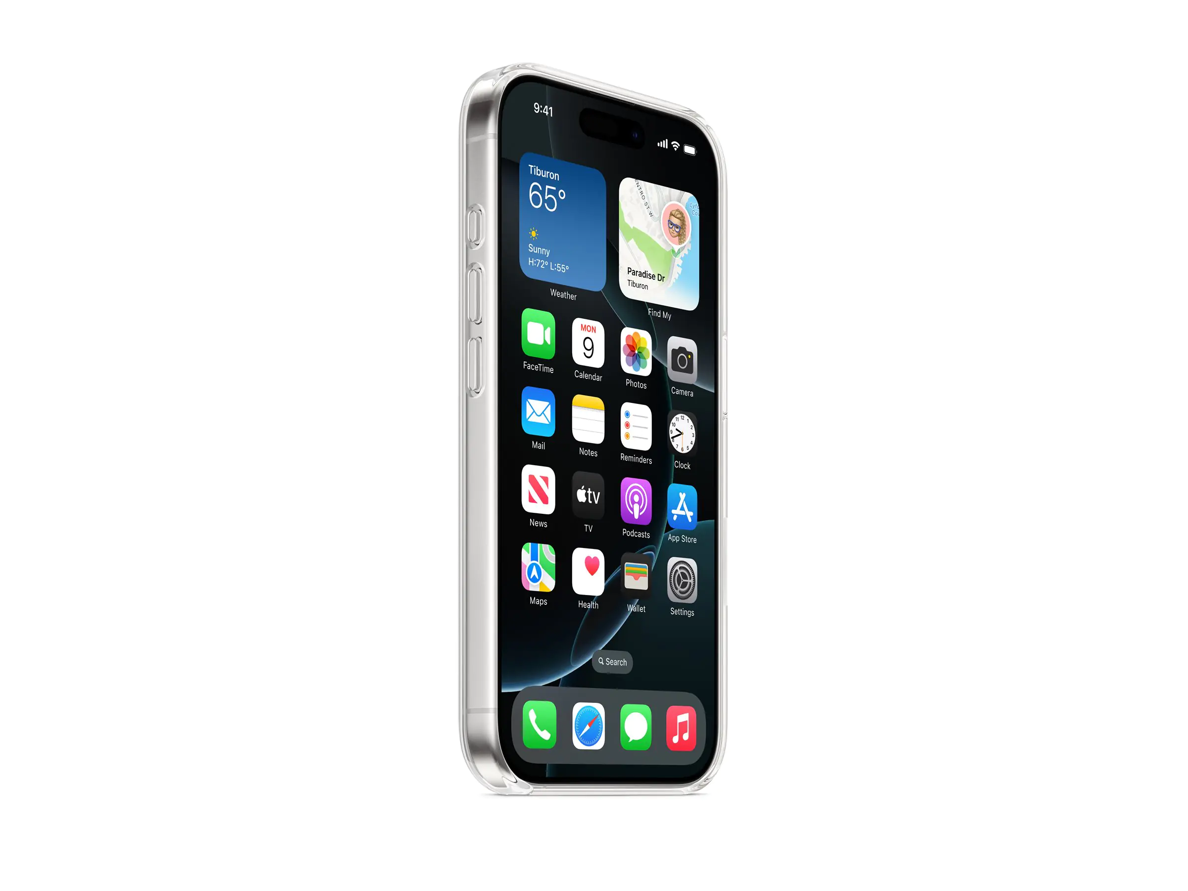 Apple - Hintere Abdeckung für Mobiltelefon - kompatibel mit MagSafe - Polycarbonat - klar - für iPhone 16 Pro