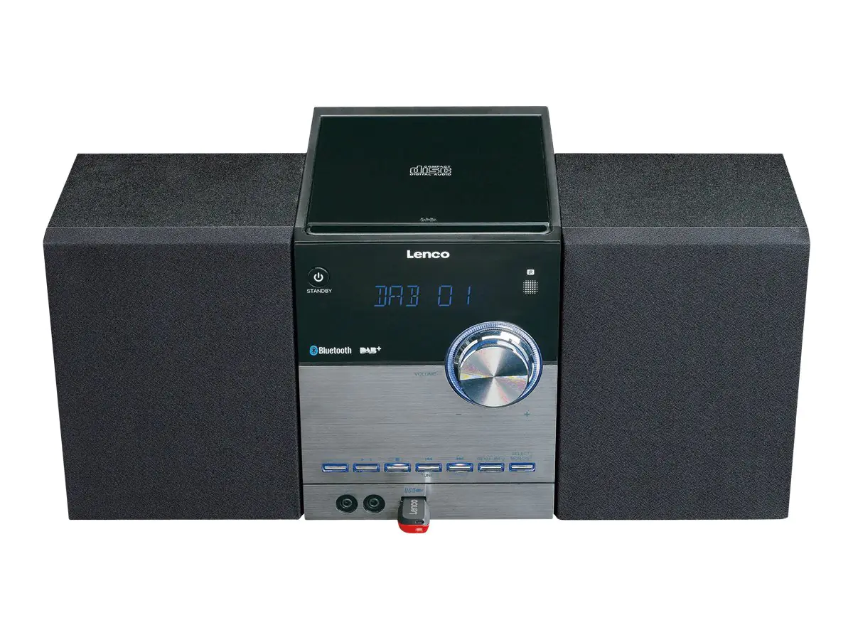 Lenco MC-150 - Microsystem - 2 x 10 Watt - Schwarz