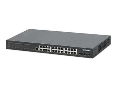 Intellinet Switch - 2+/L3 Lite - managed - 24 x 10/100/1000 (PoE+) 561846