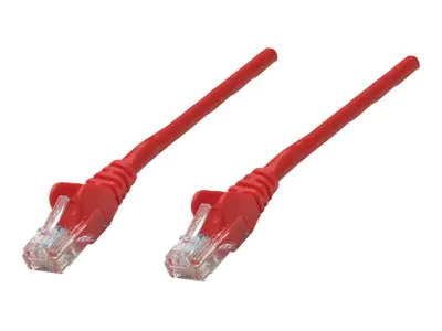 IC Intracom Intellinet Network Patch Cable, Cat5e , 15m, Red, CCA, U/UTP, PVC, RJ45, Gold Plated