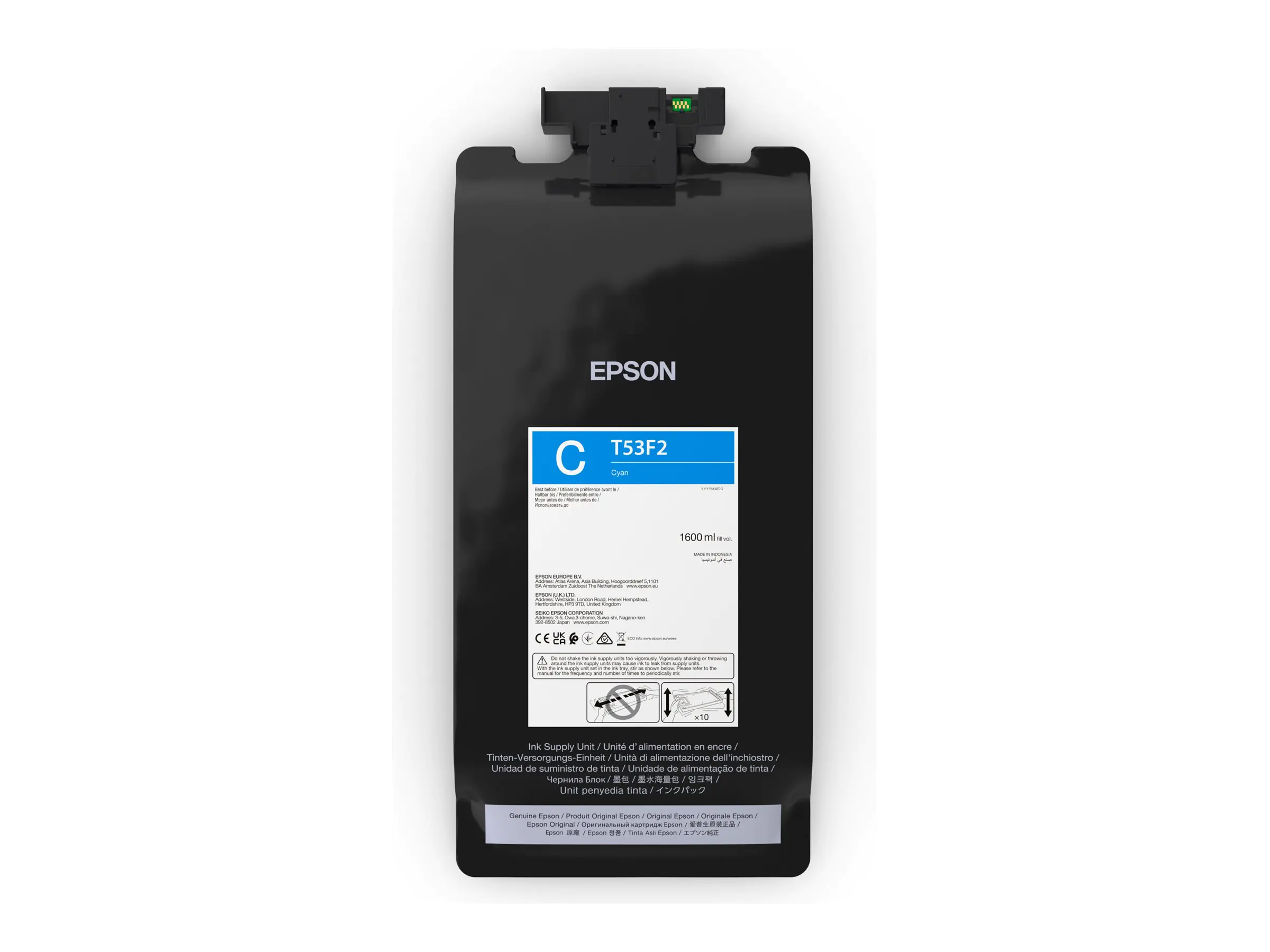 Epson T53F2 - 1.6 L - Cyan - original - Tintenbeutel C13T53F200