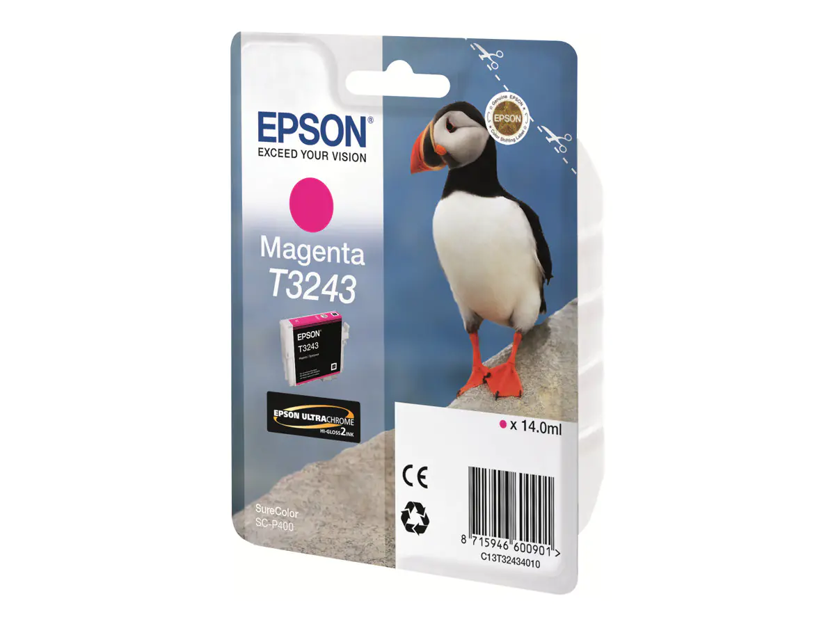 Epson Tinte C13T32434010 T3243 magenta 980 Seiten 14 ml 1 Stück