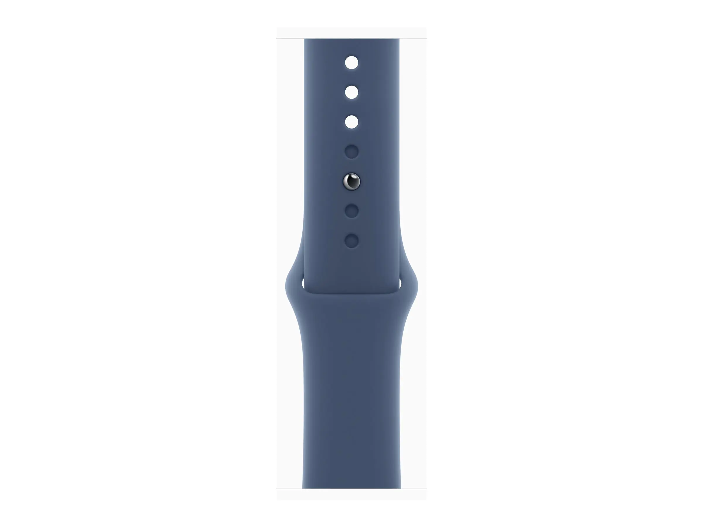 Apple Watch Series 10 (GPS + Cellular) - 46 mm - Aluminium, Silber - intelligente Uhr mit Sportband - Flouroelastomer - denim - Bandgröße: M/L - 64 GB - LTE, Wi-Fi 4, UWB, Bluetooth - 4G - 35.3 g