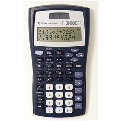 Texas Instruments Schulrechner TI-30XIIS 1 x 11-stellig, 1 x 10+2-stellig schwarz Texas Instruments Schulrechner TI-30XIIS 1 x 11-stellig, 1 x 10+2-stellig schwarz