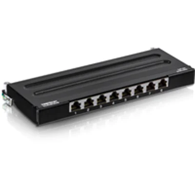 Trendnet TC-P08C6AS - Patch Panel - geeignet für Wandmontage - CAT 6a - STP - RJ-45 X 8 - 0.5U