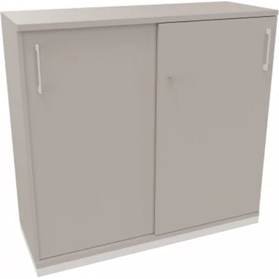 Schiebetürenschrank 3OH B1200xT442xH1133mm si/Lichtgrau Schiebetürenschrank 3OH B1200xT442xH1133mm si/Lichtgrau