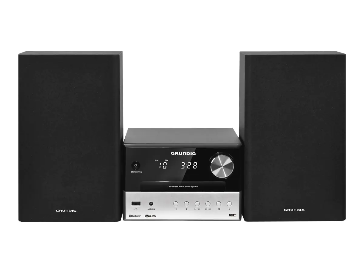 Grundig CMS 3000 BT DAB+ - Microsystem - 2 x 15 Watt - Silver/Black Grundig CMS 3000 BT DAB+ - Microsystem - 2 x 15 Watt - Silver/Black