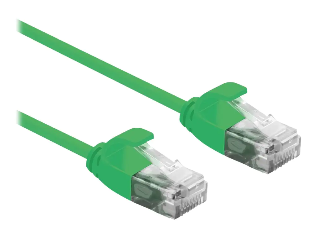 Roline - Patch-Kabel - RJ-45 (M) zu RJ-45 (M) - 15 cm - UTP - CAT 6a - halogenfrei, geformt - grün