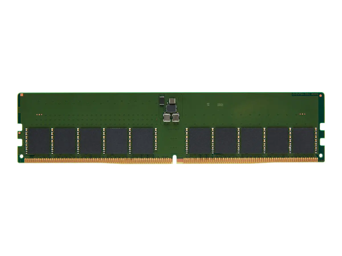 Kingston Server Premier - DDR5 - Modul - 32 GB - DIMM 288-PIN - 4800 MT/s / PC5-38400 - CL40 - 1.1 V - ungepuffert - on-die ECC Kingston Server Premier - DDR5 - Modul - 32 GB - DIMM 288-PIN - 4800 MT/s / PC5-38400 - CL40 - 1.1 V - ungepuffert - on-die ECC