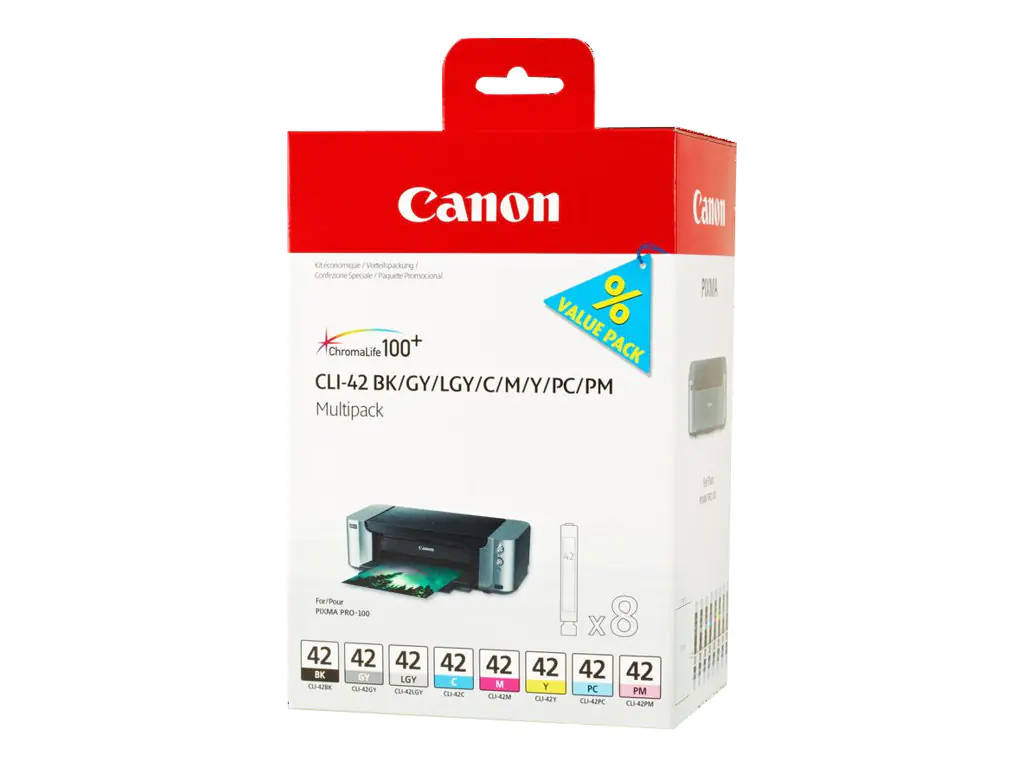 Canon CLI-42 BK/GY/LG/C/M/Y/PC/PM Multipack 6384B010