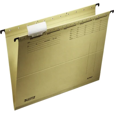 Leitz Hängemappe ALPHA® DIN A4 250g/m² Natronkarton, recycelt naturbraun 25 St./Pack. Leitz Hängemappe ALPHA® DIN A4 250g/m² Natronkarton, recycelt naturbraun 25 St./Pack.