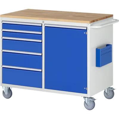 RAU Werkstattwagen 7000 1.145 x 975 x 650 mm (B x H x T) 5 Schubladen Flügeltür RAU Werkstattwagen 7000 1.145 x 975 x 650 mm (B x H x T) 5 Schubladen Flügeltür