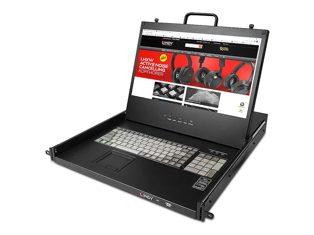 Lindy KVM-Konsole - USB - 43.2 cm (17") - Rack - einbaufähig - 1920 x 1080 Full HD (1080p)