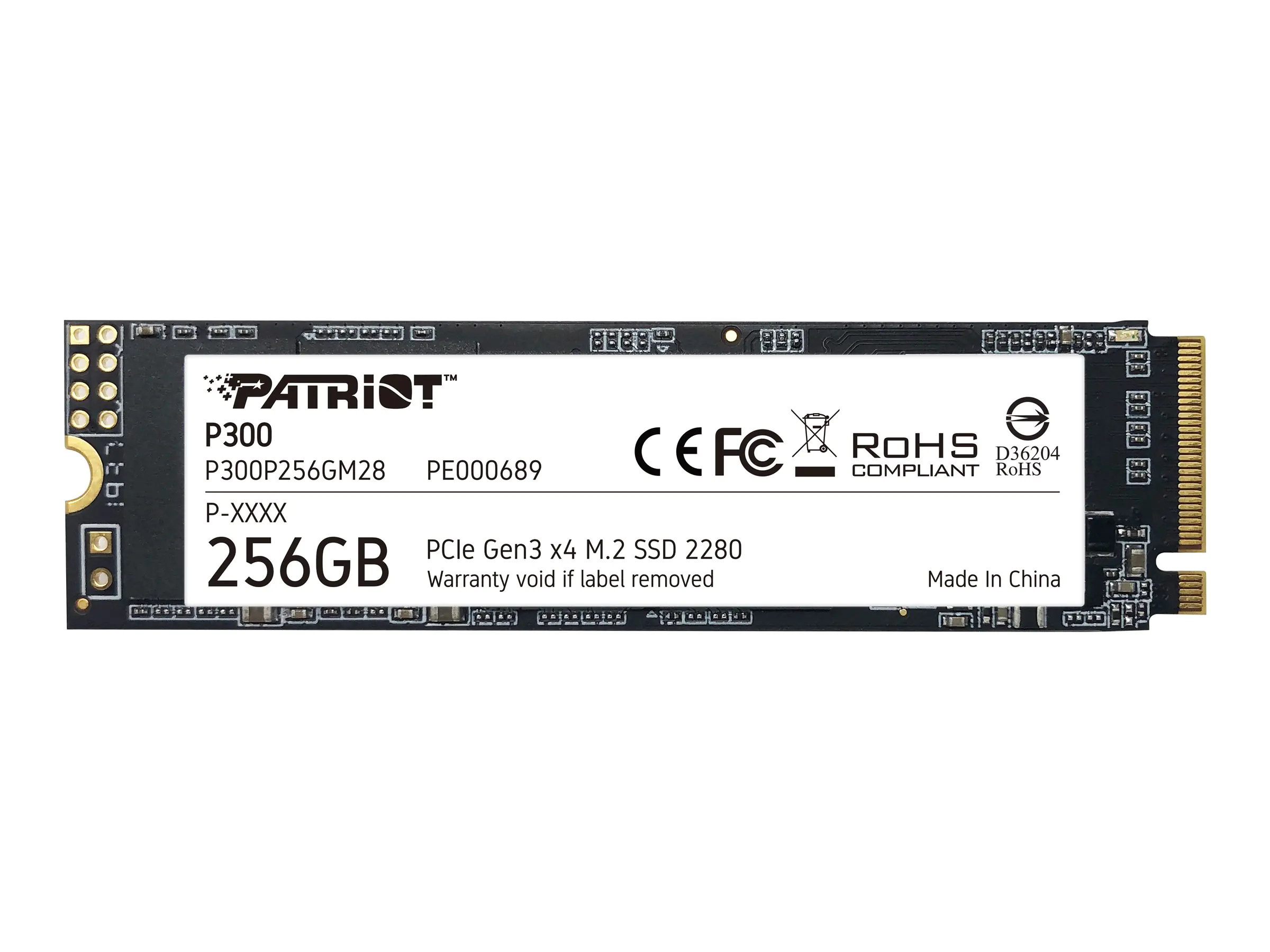 G.Skill Patriot Memory P300P256GM28, 256 GB, M.2 - Patriot Memory P300P256GM28. SSD Speicherkapazität: 256 GB