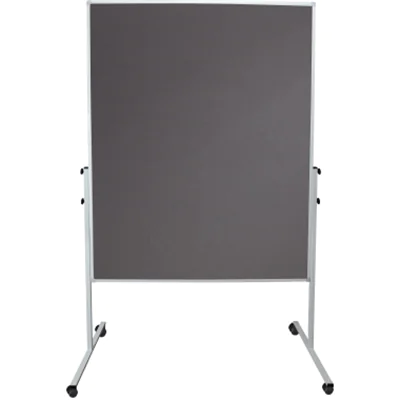 Soennecken Moderationswand 4868 120x150cm Filz grau inkl. Rollen