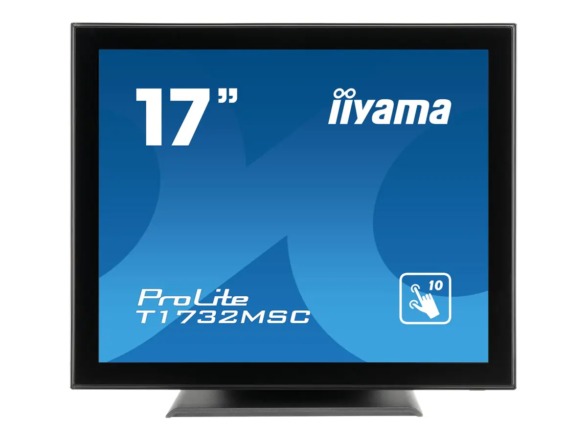 Iiyama ProLite T1732MSC-B5X - LED-Monitor - 43 cm (17") - Touchscreen - 1280 x 1024 - TN - 250 cd/m² - 1000:1 - 5 ms - HDMI, VGA, DisplayPort - Lautsprecher - Schwarz