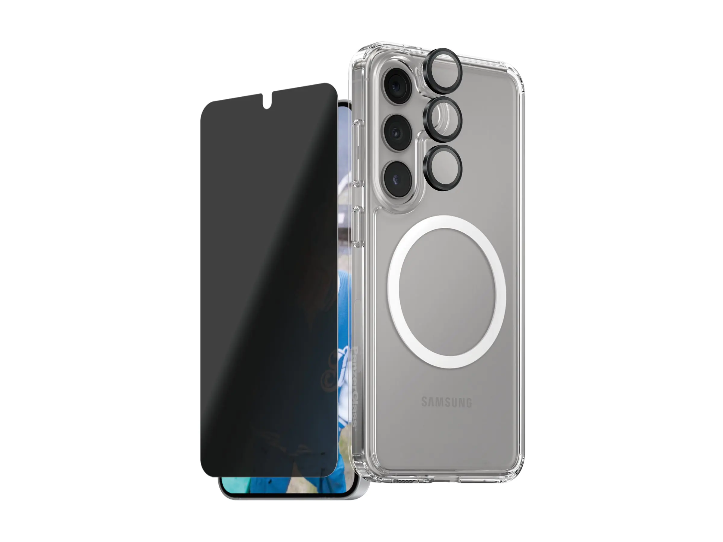 PanzerGlass CARE by PanzerGlass - 3-in-1 Schutzpacket - hintere Abdeckung für Mobiltelefon