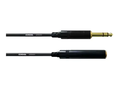 Cordial Kopfhörerverlängerungskabel - Stereo-Stecker CFM 10 VK