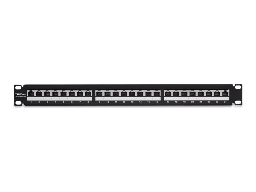 Trendnet TC-P24C6AS - Patch Panel - CAT 6a - RJ-45 X 24 - 1U