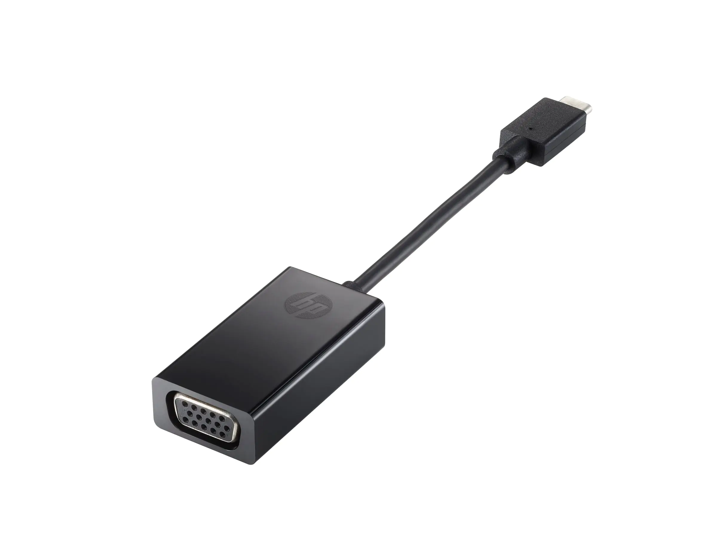 HP - Externer Videoadapter - USB-C - D-Sub - Schwarz - für HP 20, 22, 24; Pavilion 24, 27, 510, 560, 590, 595, TP01